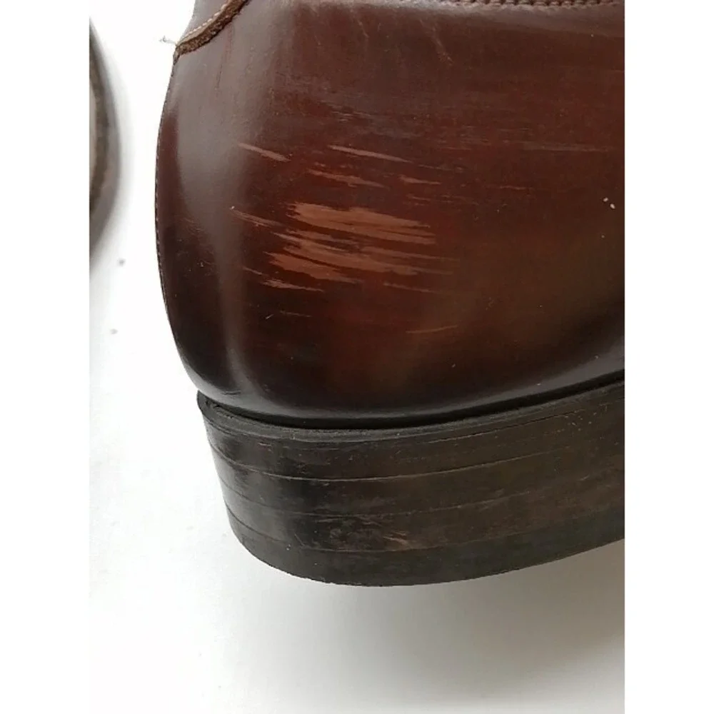 Johnston & Murphy Shoes Oxfords Mens 15463-11 Brown 10.5 Dress Leather Classic